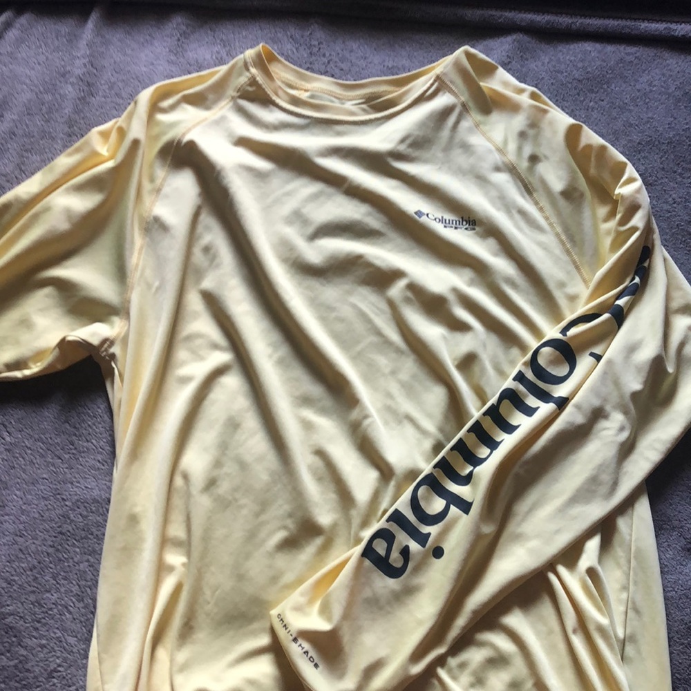 Yellow long sleeve Columbia shirt